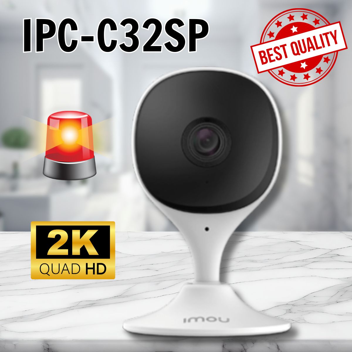 Camera Wi-Fi Imou IPC-C32SP 2K 3MP Đàm thoại 2 chiều, Hồng ngoại tầm xa 10m
