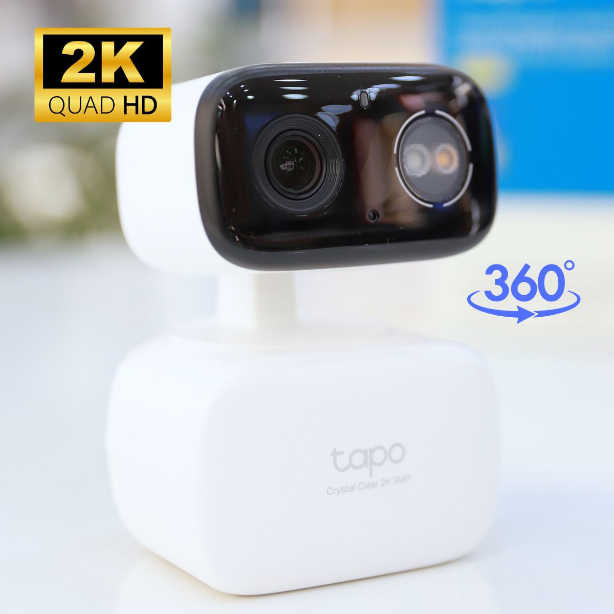Camera AI WiFi Tapo C216 2K 3MP xoay 360, Phát hiện chuyển động, Đàm thoại 2 chiều 