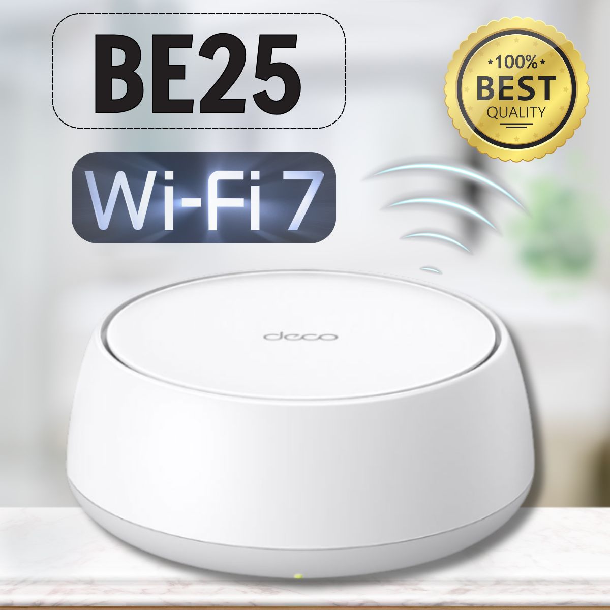 Hệ thống Mesh phát sóng Wifi gia đình WiFi 7 BE5000 TP-Link Deco BE25 (1 pack) Tốc độ 5000Mbps, Kết nối 2.5G, Phủ sóng toàn diện