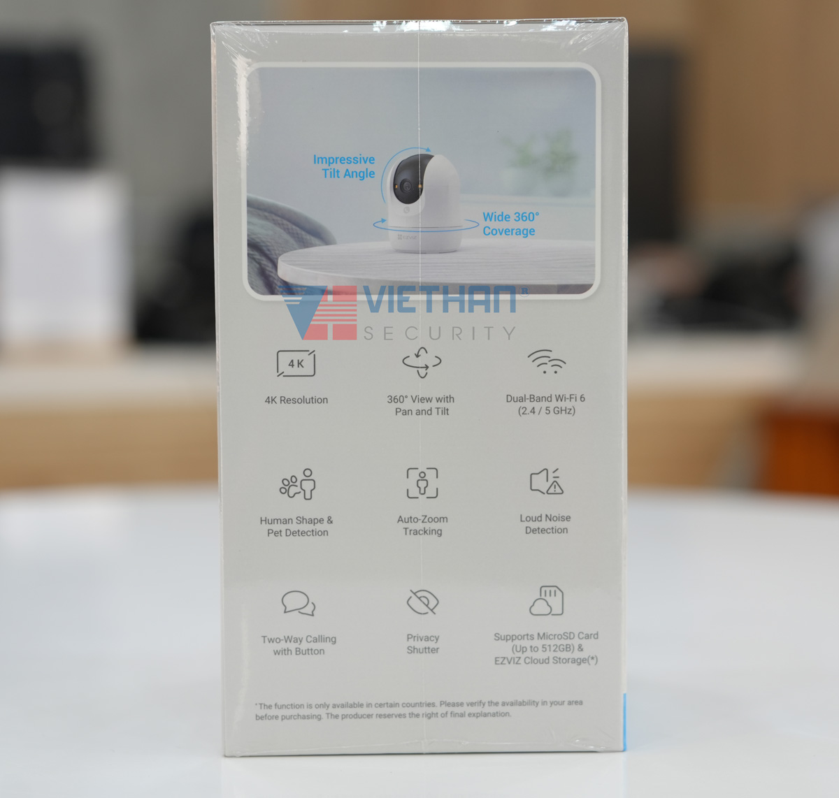Camera thông minh trong nhà Ezviz C6N G1 4K 8MP Xoay 360 độ, Hỗ trợ đàm thoại 2 chiều 
