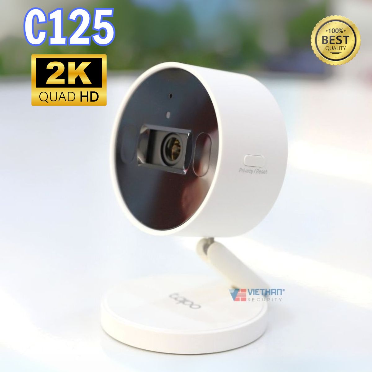 Camera AI Wi-Fi 2K TP-Link Tapo C125 Phát hiện AI thông minh, Đàm thoại 2 chiều 