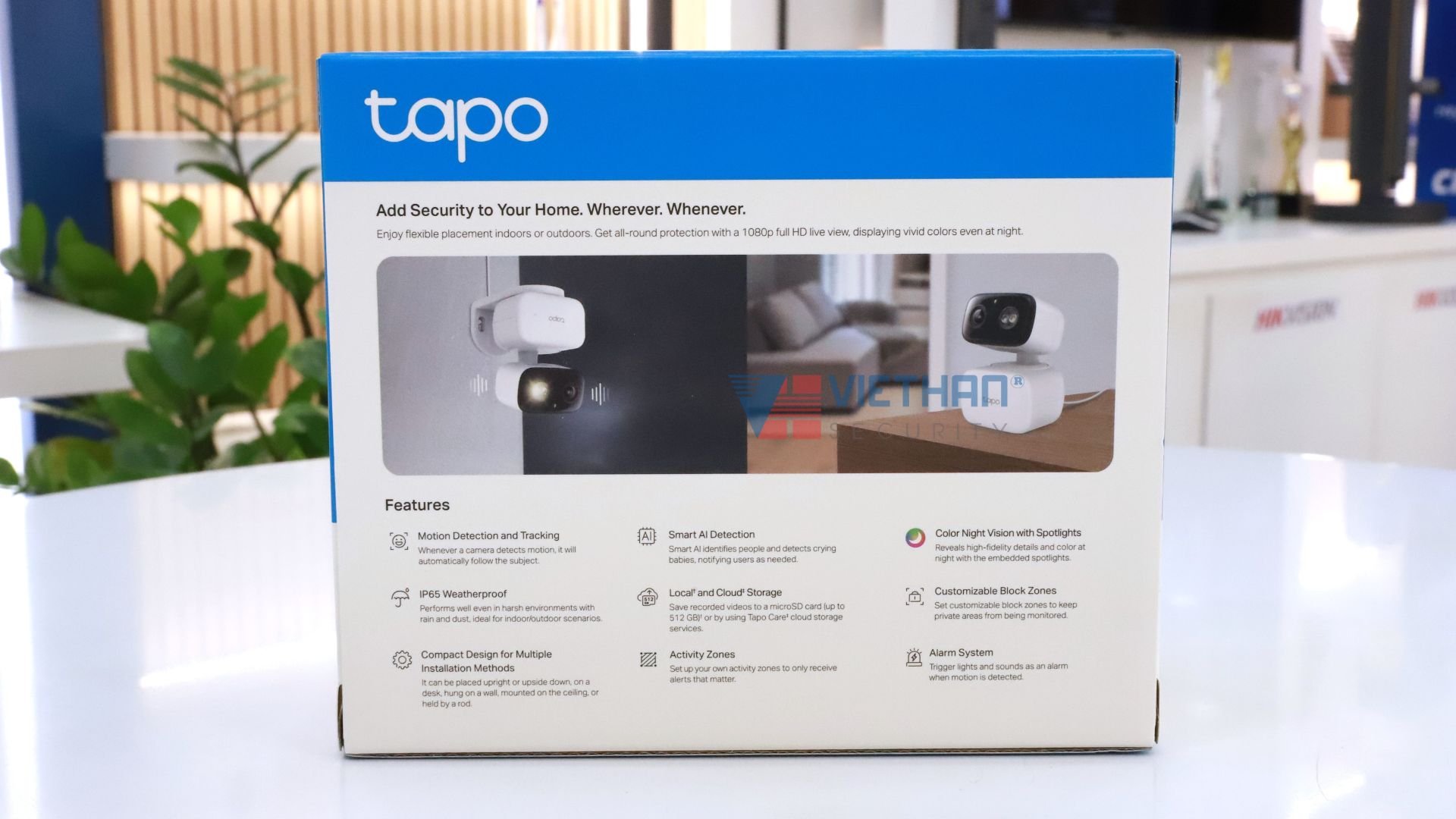 Camera IP Tp-Link Tapo C206 1080p Full HD, phát hiện người, Quay 360 độ, Đàm thoại 2 chiều 