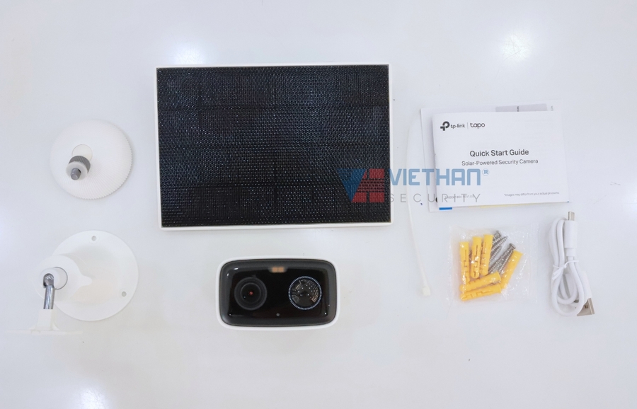 Bộ Kit Camera an ninh năng lượng mặt trời Tapo C400 KIT Hỗ trợ Full HD 1080P, Phát hiện người, Vùng riêng tư tuỳ chỉnh