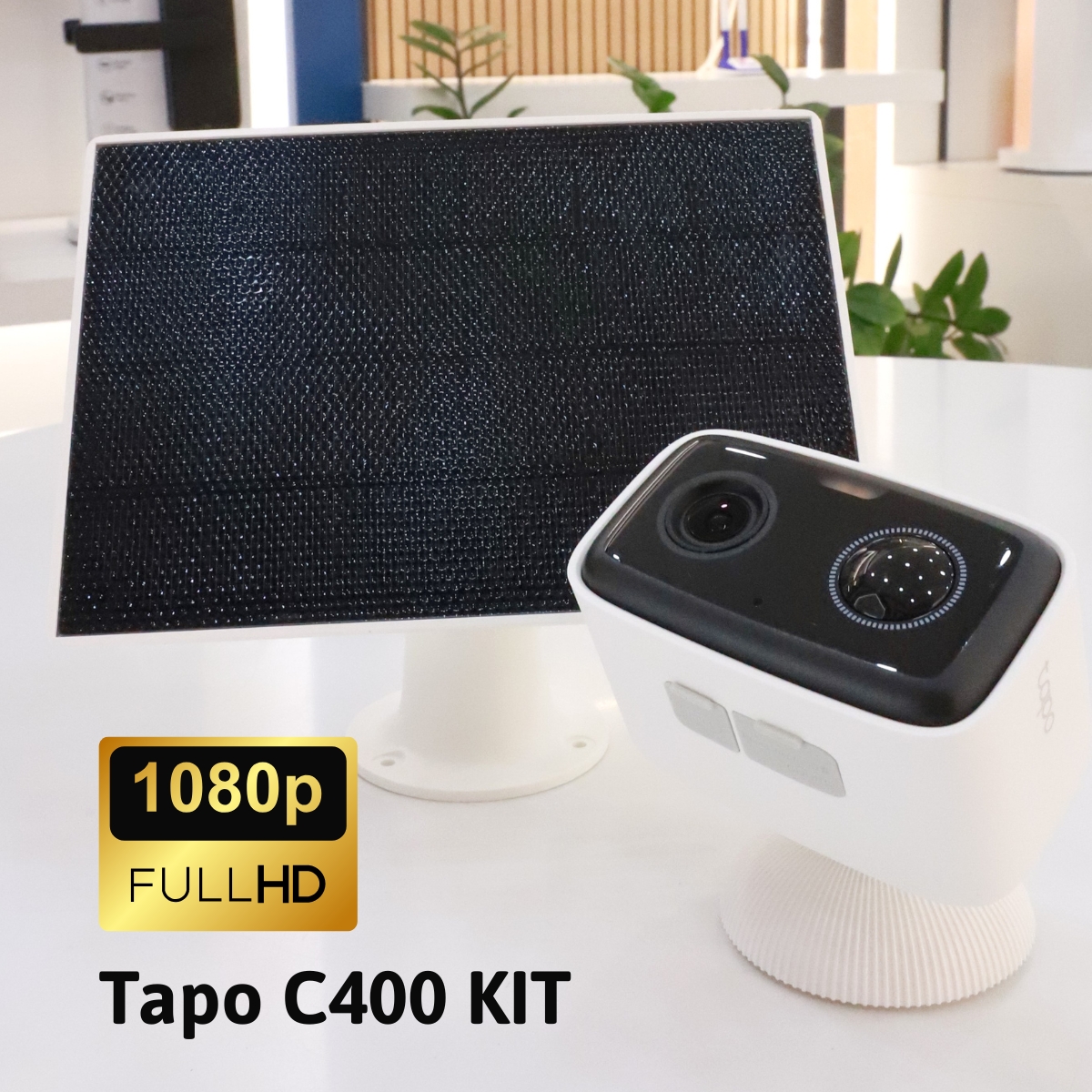 Bộ Kit Camera an ninh năng lượng mặt trời Tapo C400 KIT Hỗ trợ Full HD 1080P, Phát hiện người, Vùng riêng tư tuỳ chỉnh