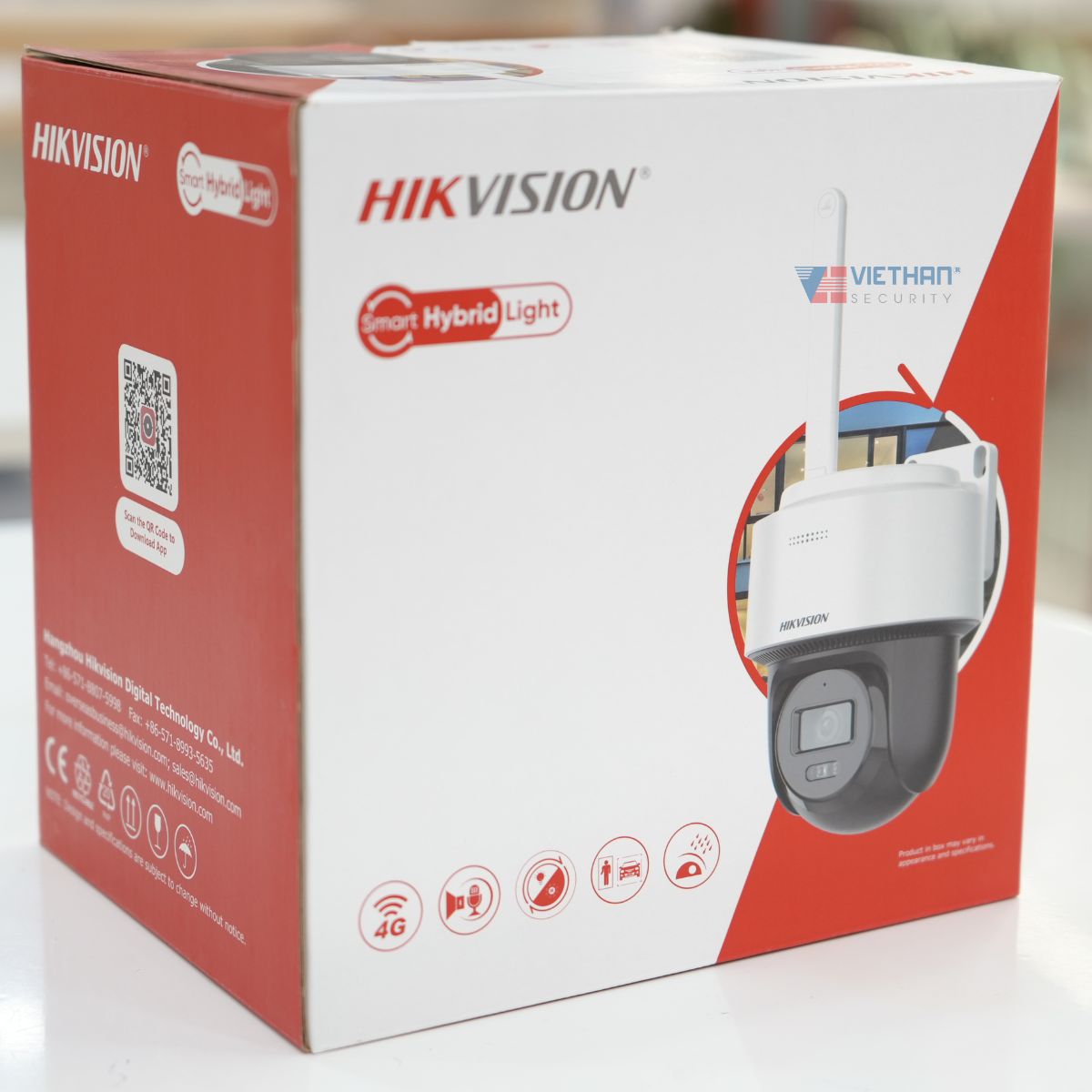 Camera IP Hikvision DS-2DE2C400MWG-4G 4MP Xoay 360 độ, Phát hiện người và phương tiện