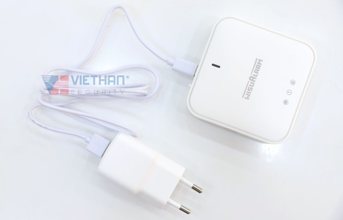 Trung tâm báo cháy không dây Dahua Wisualarm DHI-HY-GW01A-R4, Giao tiếp Ethernet và Wifi, Hỗ trợ 4 đèn led thông báo