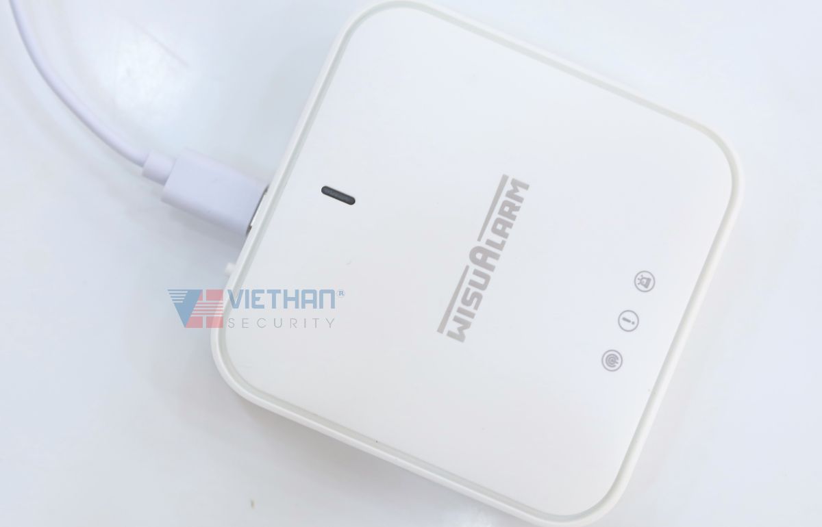 Trung tâm báo cháy không dây Dahua Wisualarm DHI-HY-GW01A-R4, Giao tiếp Ethernet và Wifi, Hỗ trợ 4 đèn led thông báo