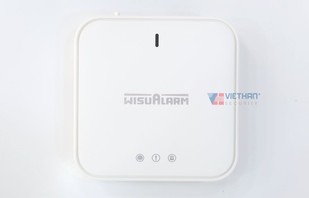 Trung tâm báo cháy không dây Dahua Wisualarm DHI-HY-GW01A-R4, Giao tiếp Ethernet và Wifi, Hỗ trợ 4 đèn led thông báo