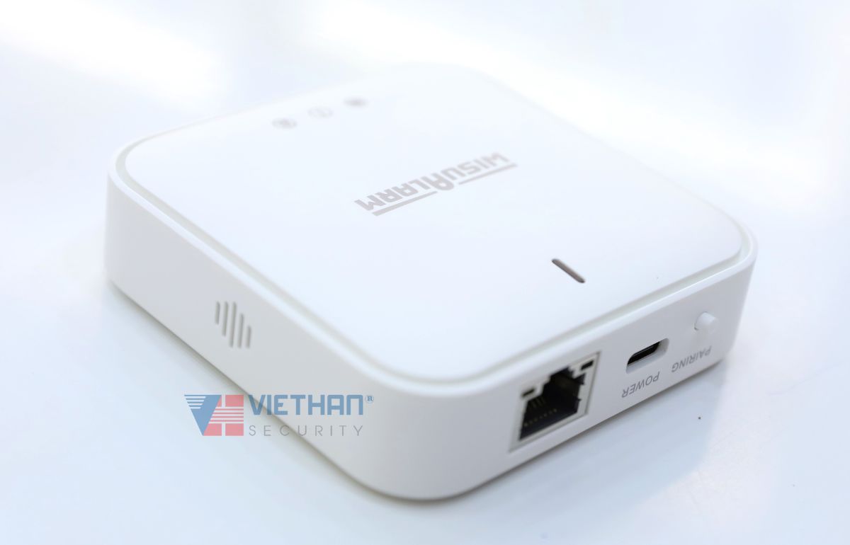 Trung tâm báo cháy không dây Dahua Wisualarm DHI-HY-GW01A-R4, Giao tiếp Ethernet và Wifi, Hỗ trợ 4 đèn led thông báo
