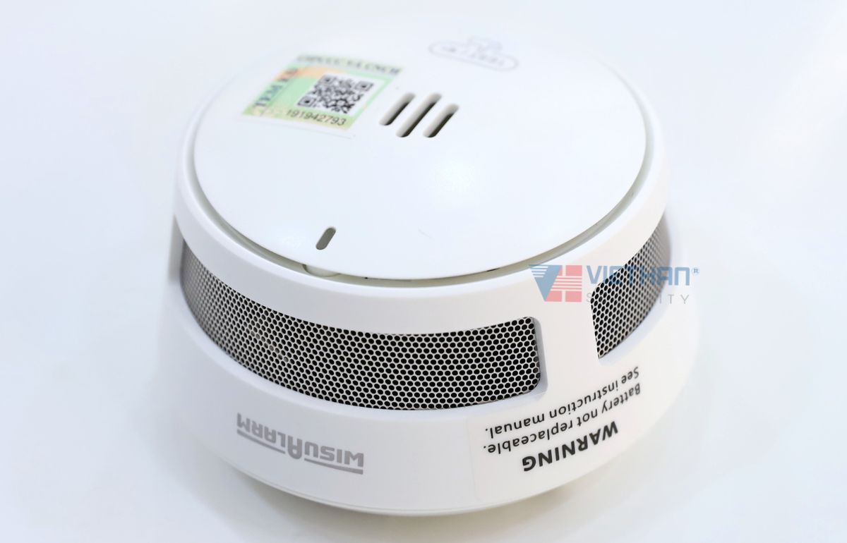 Đầu báo khói liên kết không dây Dahua Wisualarm DHI-HY-SA40A-R4 Cảm biến quang phổ kép, Kết nối 24 thiết bị, Điều khiển từ xa