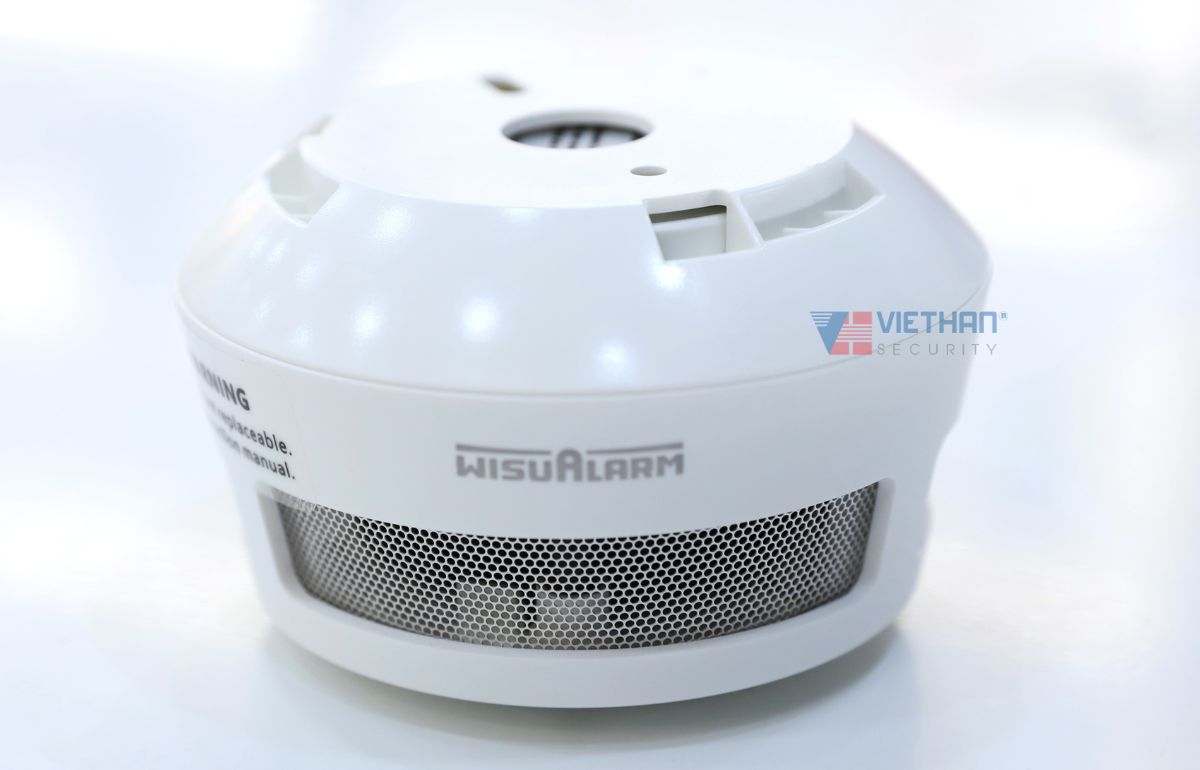 Đầu báo khói liên kết không dây Dahua Wisualarm DHI-HY-SA40A-R4 Cảm biến quang phổ kép, Kết nối 24 thiết bị, Điều khiển từ xa