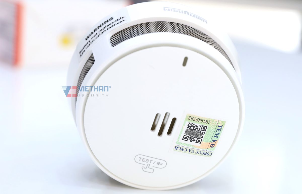 Đầu báo khói liên kết không dây Dahua Wisualarm DHI-HY-SA40A-R4 Cảm biến quang phổ kép, Kết nối 24 thiết bị, Điều khiển từ xa
