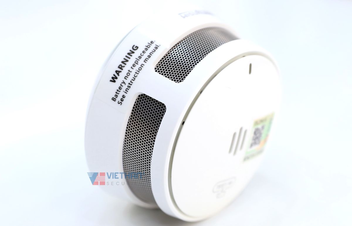 Đầu báo khói liên kết không dây Dahua Wisualarm DHI-HY-SA40A-R4 Cảm biến quang phổ kép, Kết nối 24 thiết bị, Điều khiển từ xa