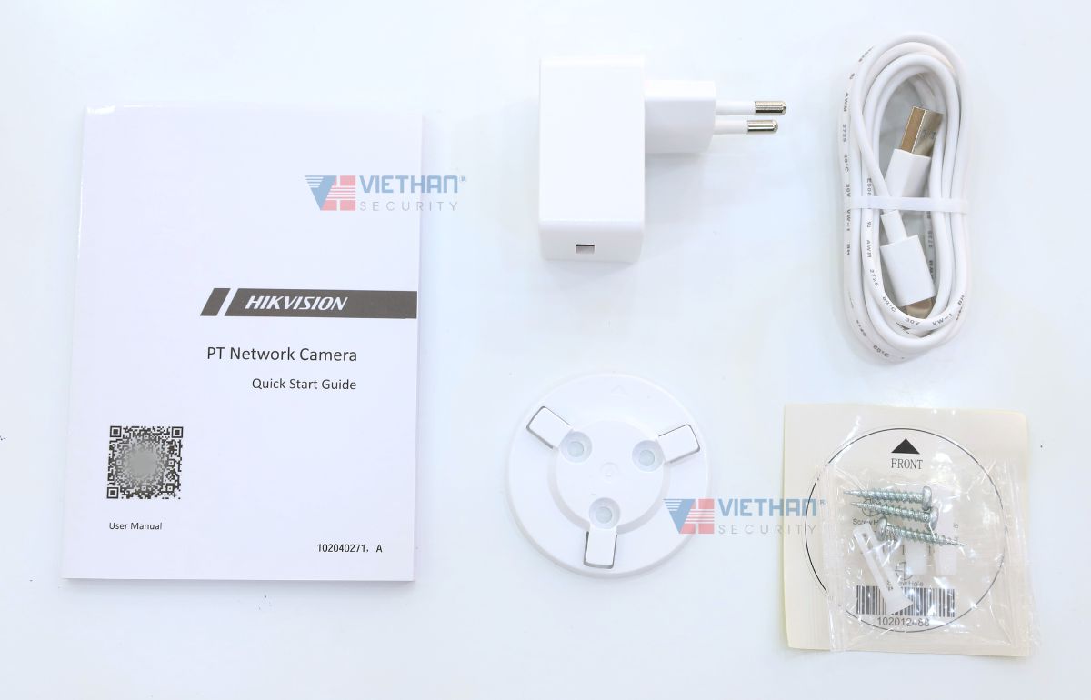 Camera Wifi 2MP Hikvision DS-2CV2Q21G1-IDW Xoay 360 độ, Phát hiện con người, Tích hợp loa & mic