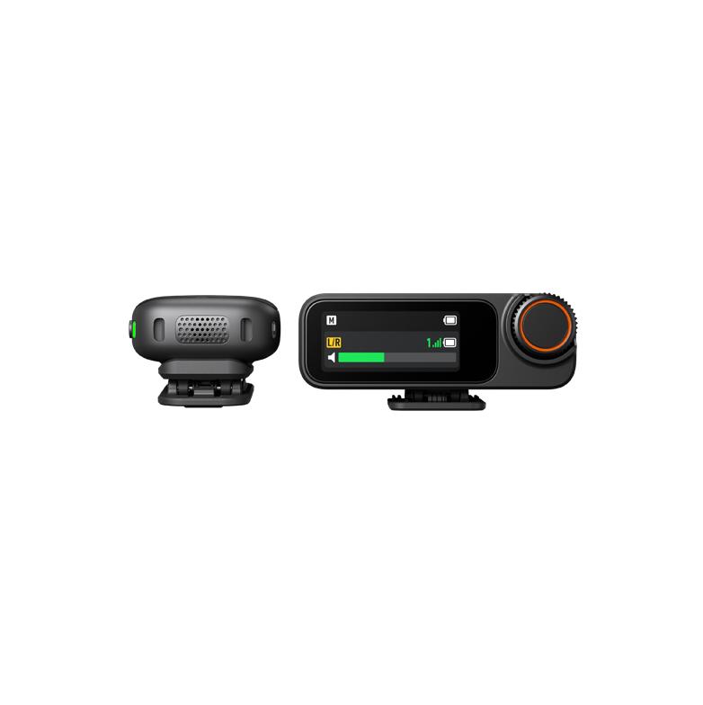 Bộ mic không dây DJI Mic 3 (1TX + 1RX) (FCC) Ghi âm 32-bit, Chống nhiễu băng tần kép, Khử ồn tốt, Sạc nhanh