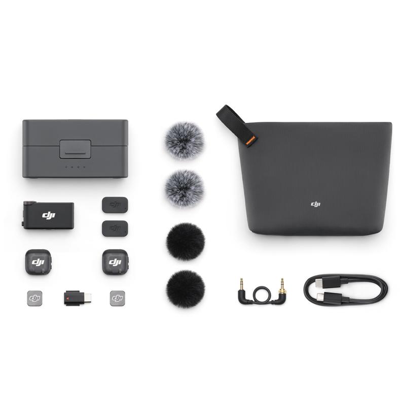 DJI Mic 3 (2TX + 1RX + charging case) (FCC) Hỗ trợ Lossless Audio, Chống nhiễu, Khử ồn, Thời gian sử dụng 28 tiếng