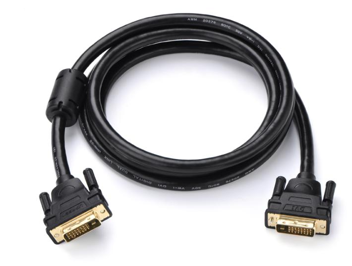Cáp chuyển đổi DVI 24+5 sang VGA Ugreen 30741 DV102 dài 1m, Màu đen, Độ phân giải 1080p, Tiếp xúc mạ vàng