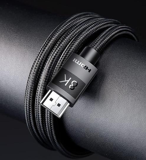 Cáp HDMI 2.1 8K60Hz Dài 1.5M Ugreen 40179 HD150, Hỗ trợ eARC HDR 3d, Tốc độ 48Gbps, PVC + Sợi Cotton