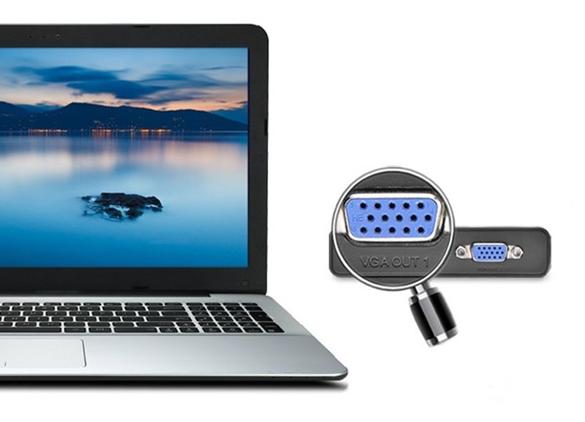 Bộ chia VGA 1 ra 2  Ugreen 40254 dài 90cm, Hỗ trợ 1920×1440@60Hz, Khoảng cách truyền lên đến 25m