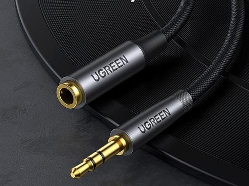 Cáp Audio 3.5mm nối dài 3m Ugreen 50242 Vỏ nhôm, Thân bọc dù