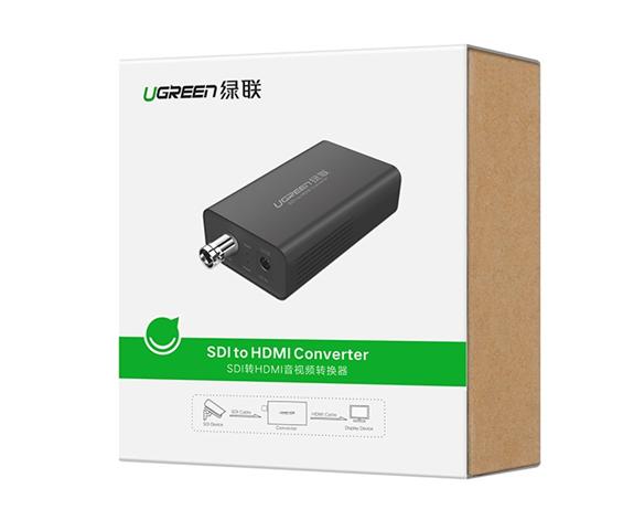 Bộ chuyển SDI to HDMI Ugreen 40965 CM131 Hỗ trợ phân giải 1080p, Truyền dữ liệu 2.97 Gbps