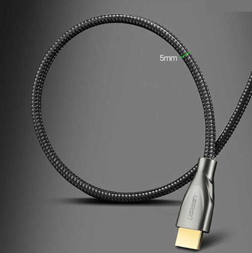 Cáp tín hiệu HDMI chuẩn 2.0 Ugreen 50108 2M, Dây bọc lưới đầu hợp kim cao cấp