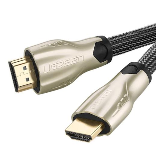 Cáp tín hiệu HDMI chuẩn 2.0 Ugreen 50108 2M, Dây bọc lưới đầu hợp kim cao cấp