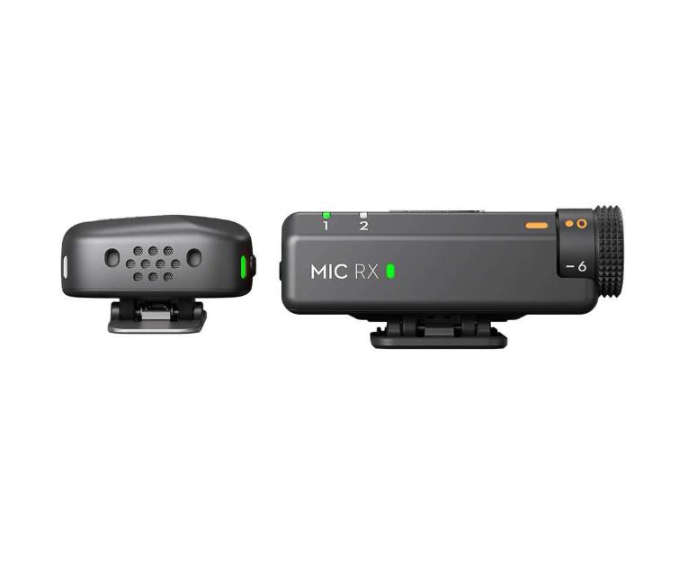 DJI Mic Mini (1 TX + 1 RX ) (FCC) micro không dây, Cản gió cản ồn 2 chế độ, Sạc nhanh, Hoạt động 48 giờ với case