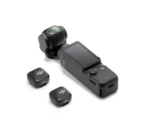 Micro không dây DJI Mic Mini (2 TX + 1 RX + Charging Case) Kết nối trực tiếp DJI OsmoAudio, Khử ồn, Pin 48 giờ có hộp đựng