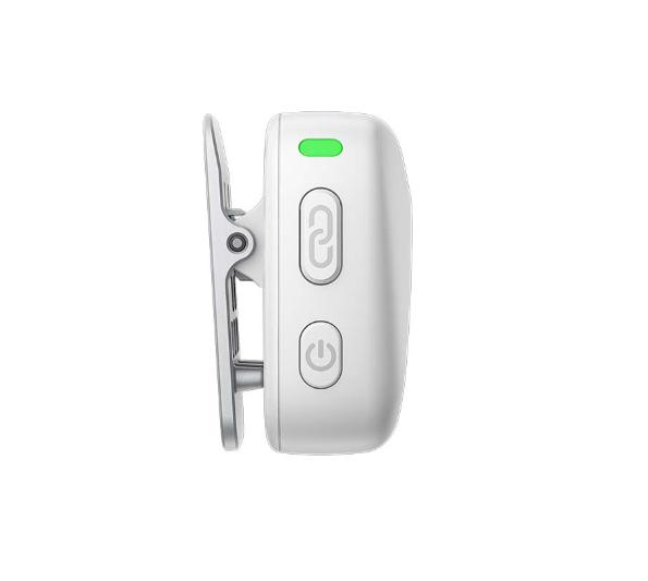 Mic không dây DJI Mic Transmitter (Arctic White) Kết nối Bluetooth 5.3, Truyền tối đa 400m, Sạc nhanh