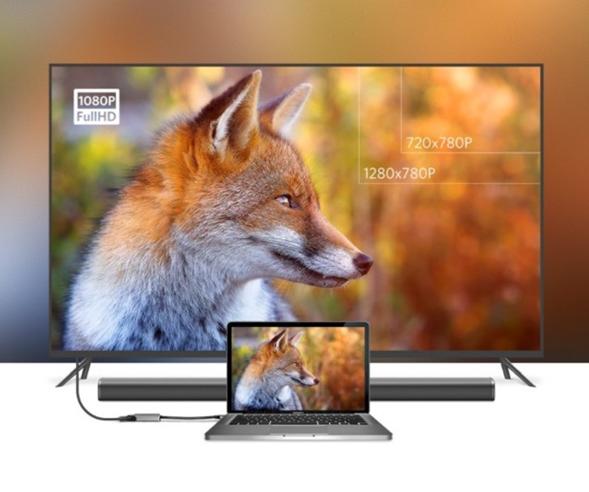 Bộ chuyển USB-C Sang VGA Ugreen 50316 Vỏ nhôm, 10cm, Hỗ trợ FullHD 1920x1080P@60Hz, Màu xám