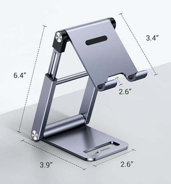 Giá đỡ điện thoại để bàn Ugreen 50324 Hợp kim nhôm cao cấp, Tăng giảm chiều cao