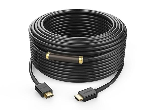 Cáp HDMI 1.4 Ugreen 50409 dài 80m Hỗ trợ Ethernet + 4K, 2K có Chip khuếch đại HDMI