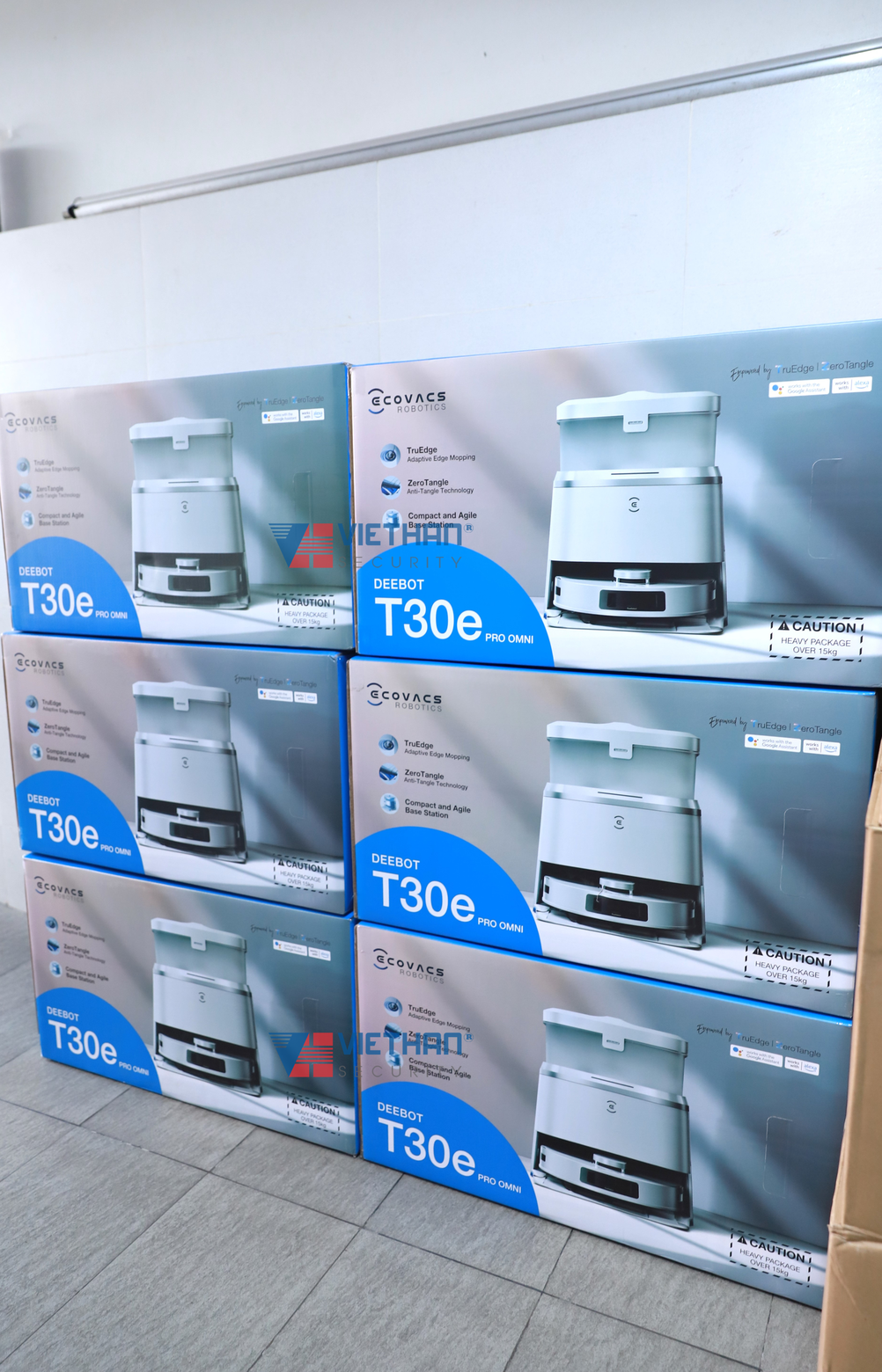 Robot hút bụi lau nhà thông minh chống rối  Ecovacs T30E PRO OMNI Lực hút 11.000Pa