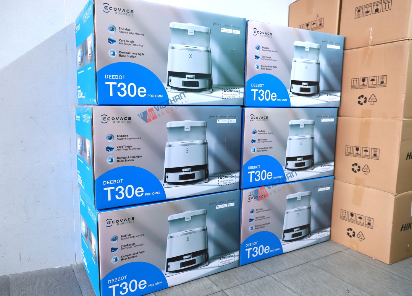 Robot hút bụi lau nhà thông minh chống rối  Ecovacs T30E PRO OMNI Lực hút 11.000Pa
