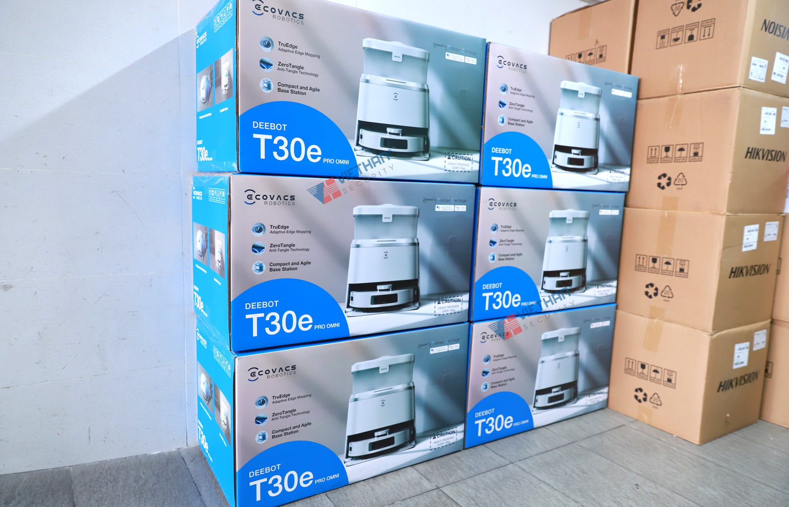 Robot hút bụi lau nhà thông minh chống rối  Ecovacs T30E PRO OMNI Lực hút 11.000Pa