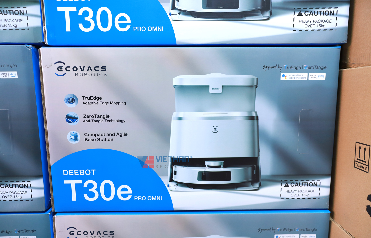 Robot hút bụi lau nhà thông minh chống rối  Ecovacs T30E PRO OMNI Lực hút 11.000Pa