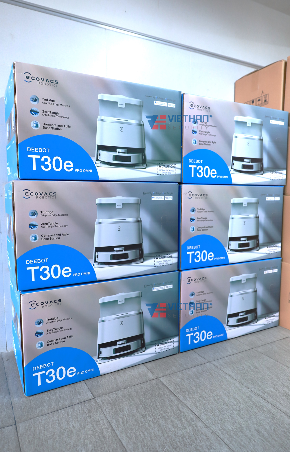 Robot hút bụi lau nhà thông minh chống rối  Ecovacs T30E PRO OMNI Lực hút 11.000Pa