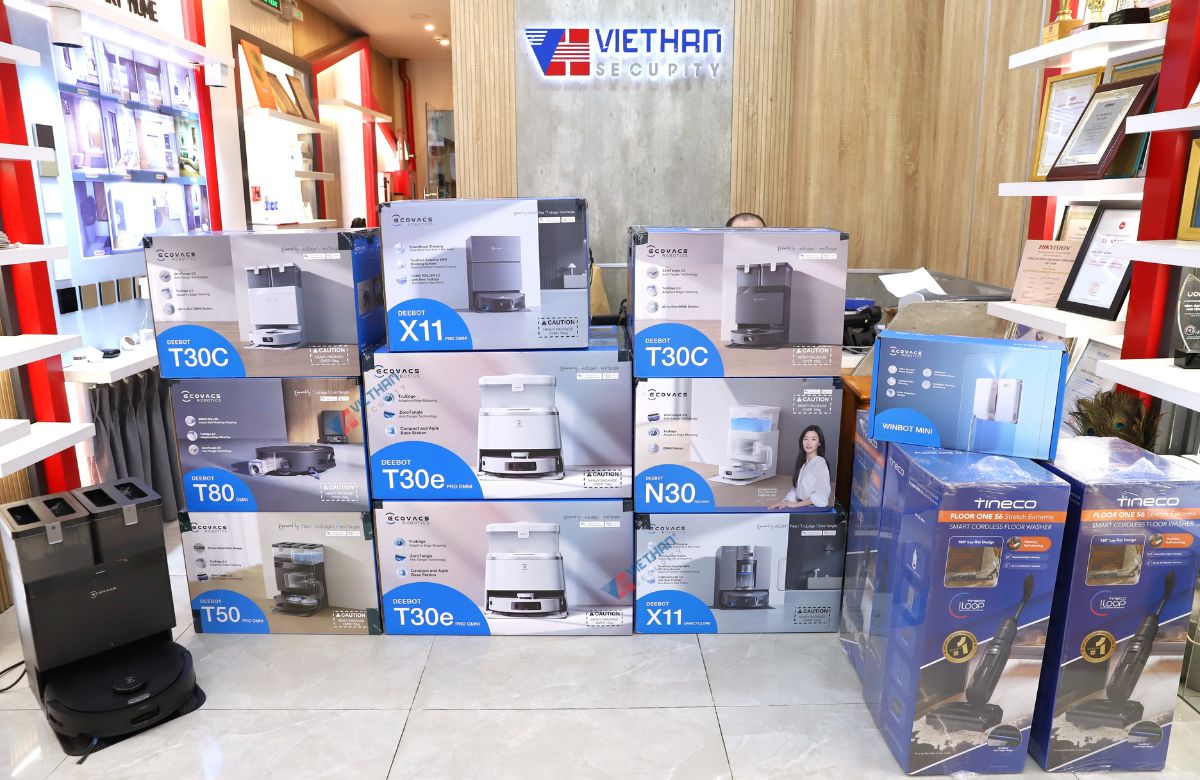 Robot hút bụi lau nhà thông minh chống rối  Ecovacs T30E PRO OMNI Lực hút 11.000Pa