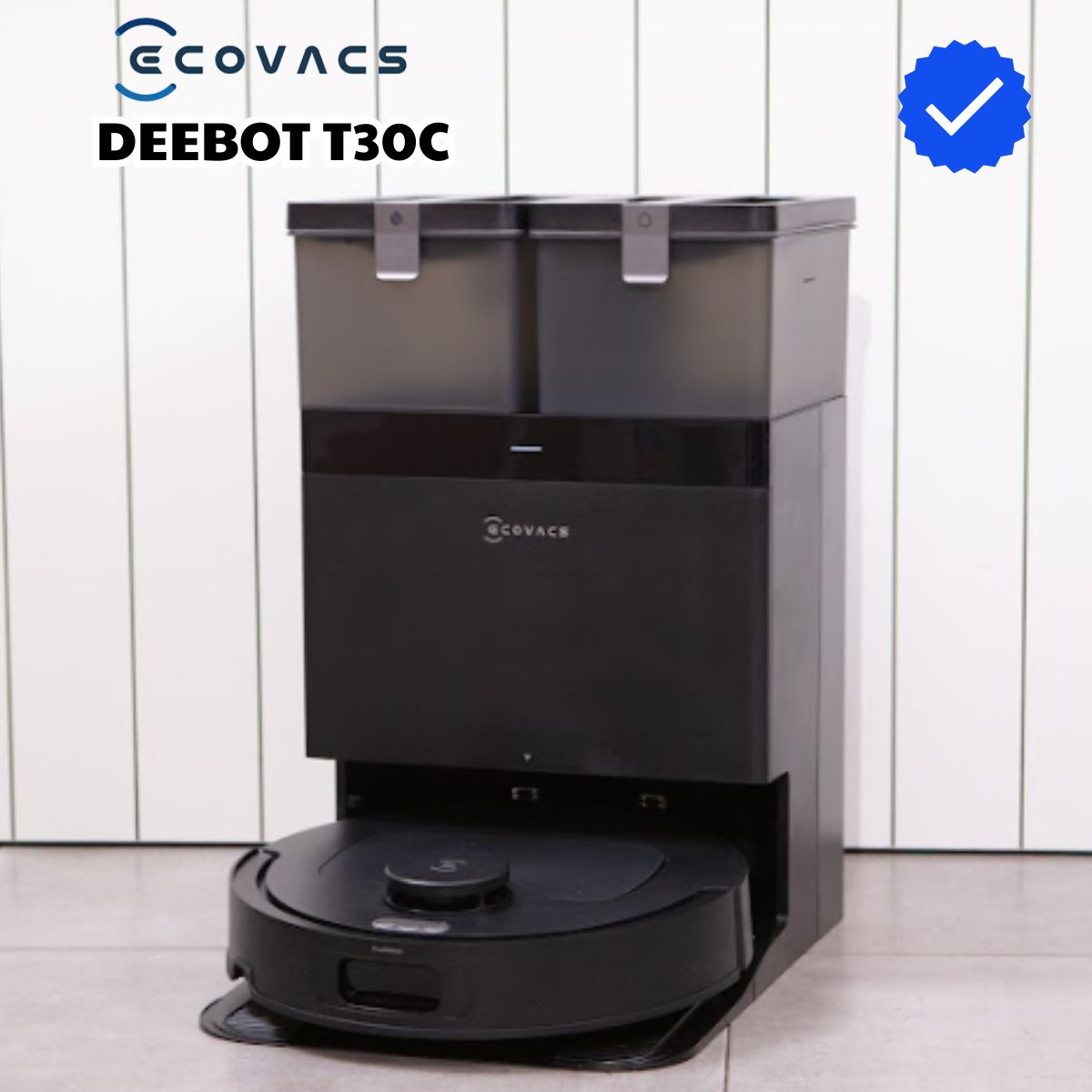 Máy hút bụi lau nhà Ecovacs T30C Lực hút 20.000Pa, Hoạt động tốt trên mọi bề mặt