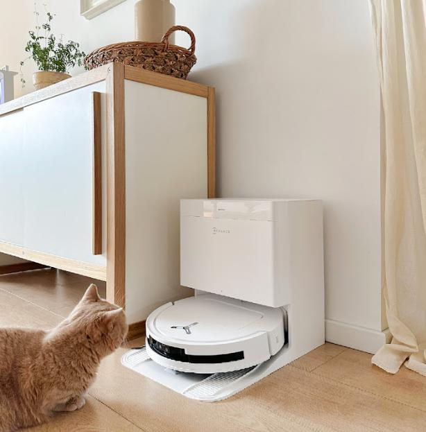 Robot dọn dẹp tự động Ecovacs T50 PRO OMNI (Auto Water) tự động cấp xả nước, lực hút 15.000pa