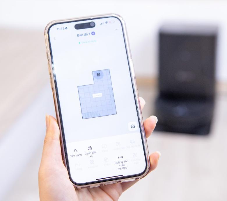 Robot lau nhà tự động Ecovacs Deebot T80 Omni Lực hút 18.000Pa, Chống rối tóc