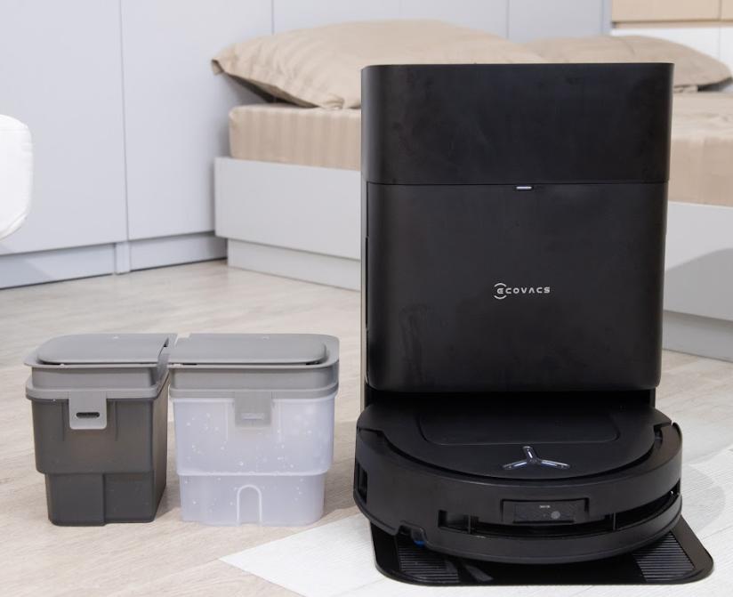 Robot lau nhà tự động Ecovacs Deebot T80 Omni Lực hút 18.000Pa, Chống rối tóc