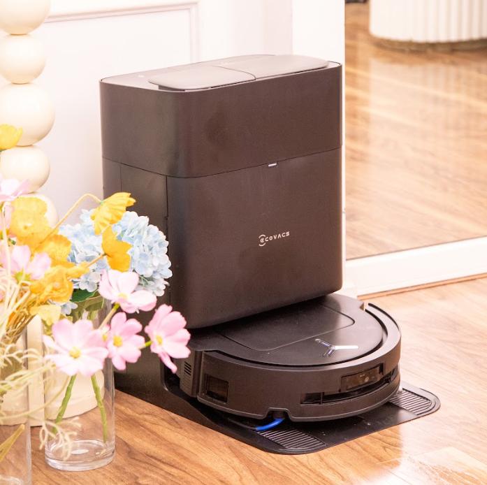 Robot lau nhà tự động Ecovacs Deebot T80 Omni Lực hút 18.000Pa, Chống rối tóc