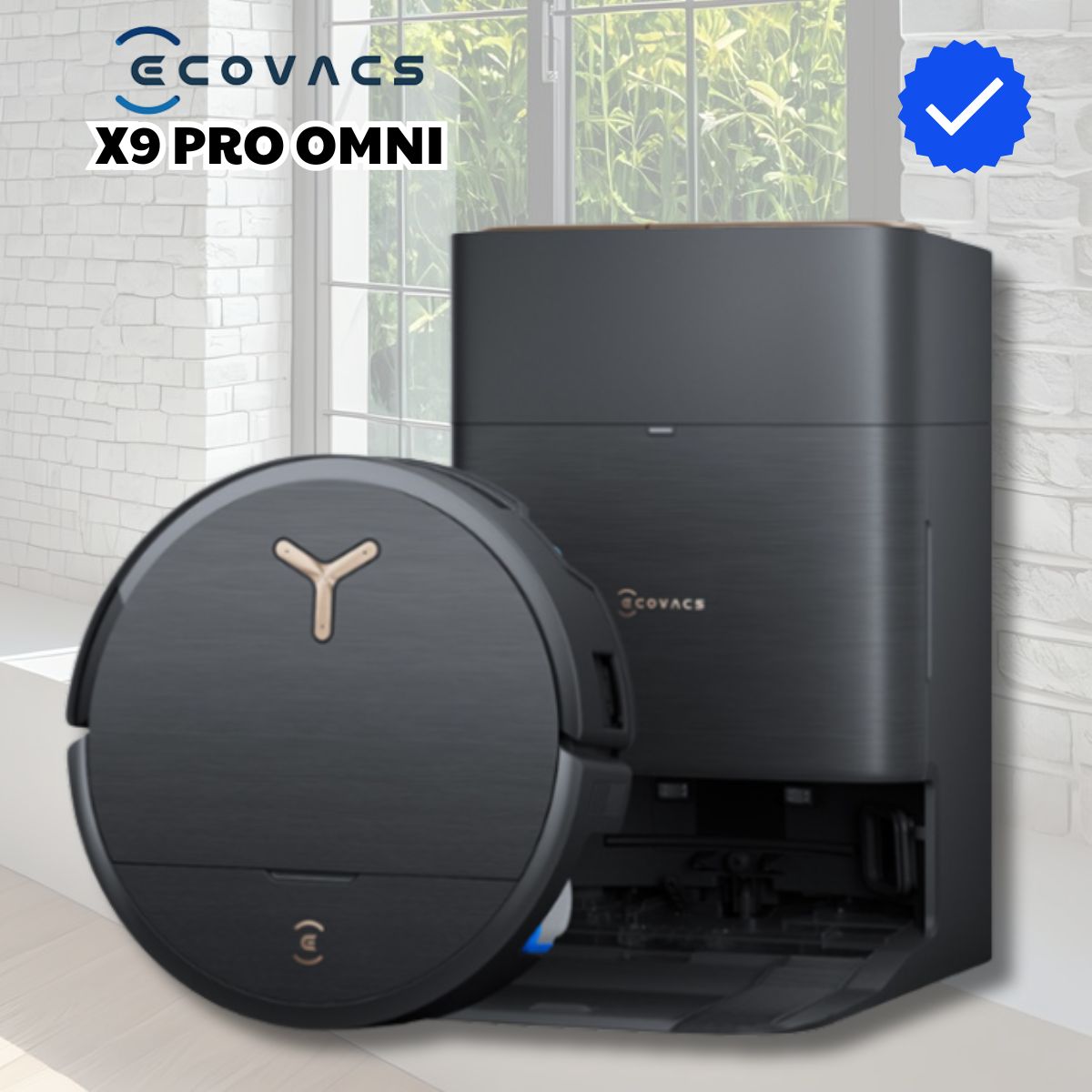 Ecovacs X9 PRO OMNI  Robot Hút Bụi Lau Nhà, Lực hút 16600 Pa