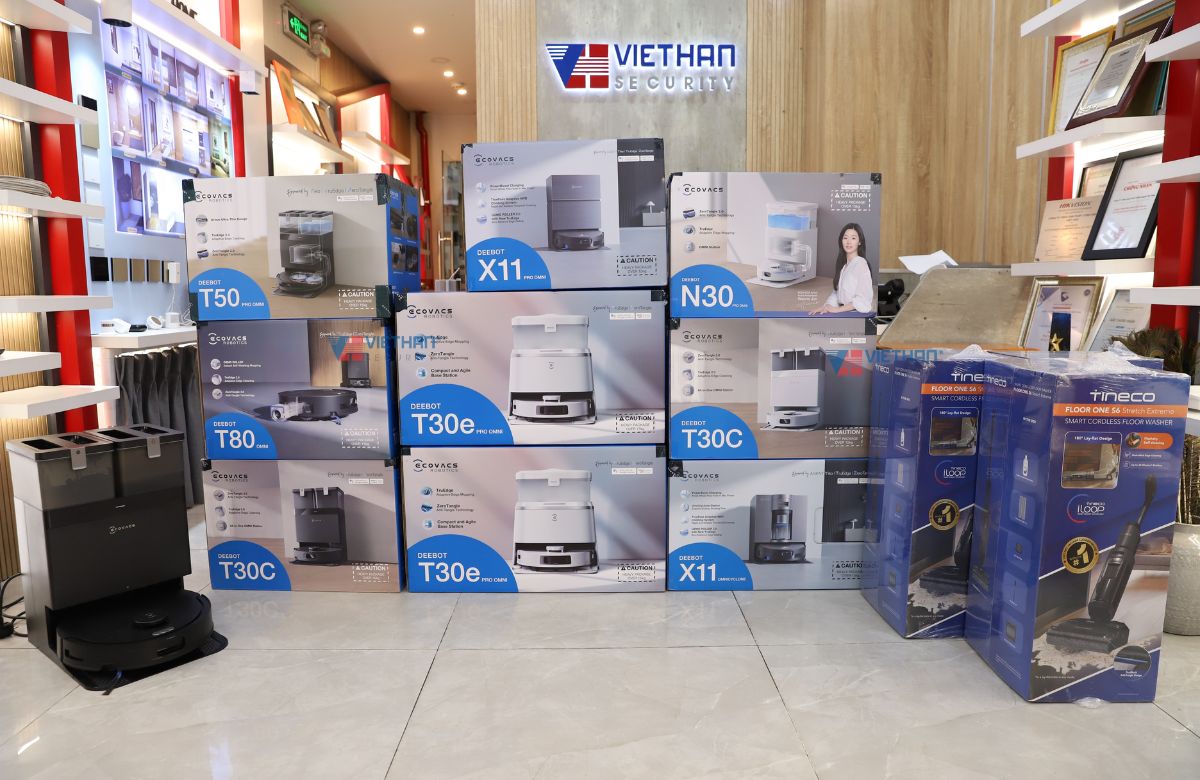 Robot hút bụi lau nhà Ecovacs X11 OmniCyclone Lực hút 19.500Pa, Tự động vệ sinh con lăn, giặt khăn, sấy khô