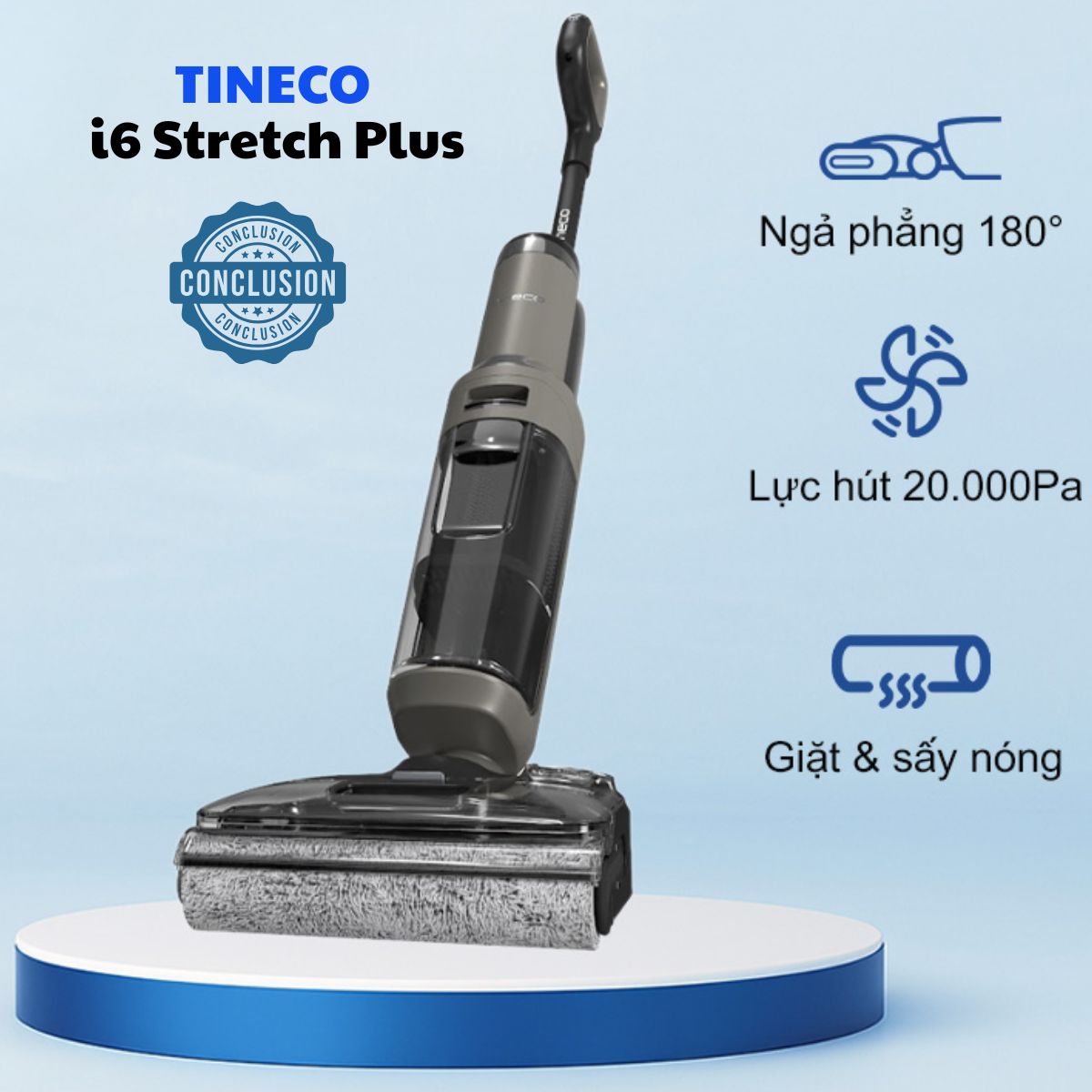 Máy hút bụi lau sàn Tineco i6 Stretch Plus Lực hút 20.000Pa