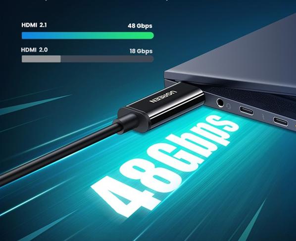 Cáp HDMI 2.1 Sợi Quang Ugreen 50500 Dài 50M Hỗ Trợ 8K@60Hz HDR, EARC