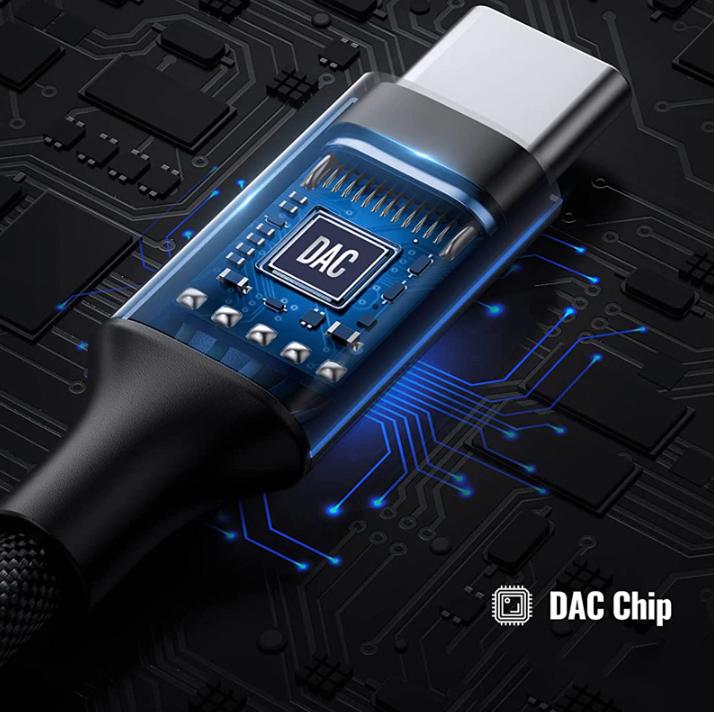 Cáp USB Type-C Sang Audio 3.5mm Ugreen 50631 10Cm Có Mic, Lõi đồng nguyên chất