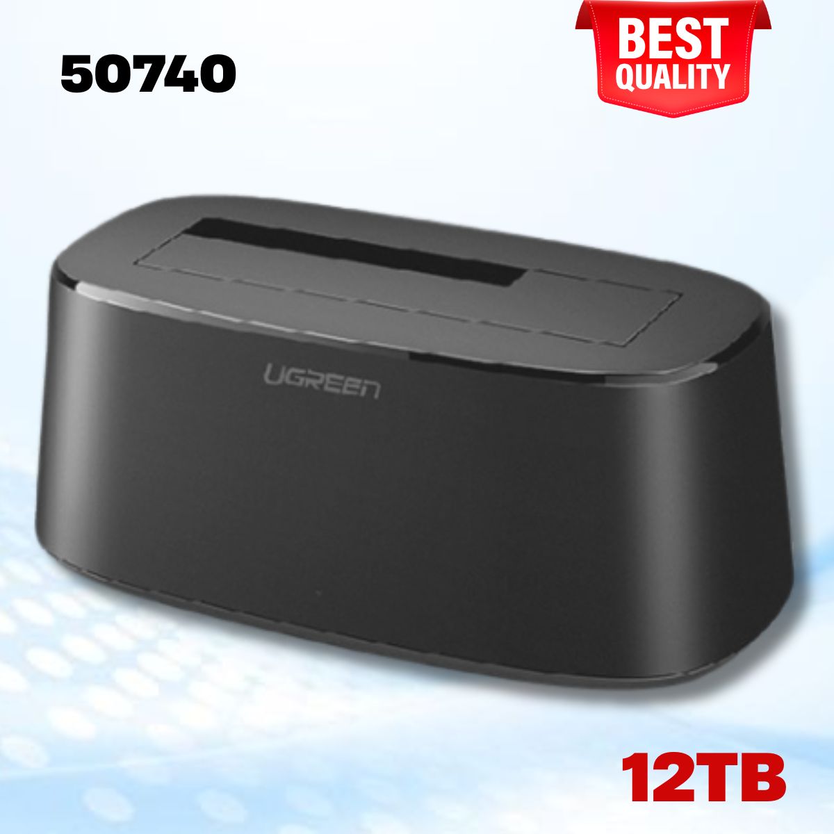 Hộp đọc ổ cứng 2.5 + 3.5 SATA USB 3.0 Ugreen 50740 CM197 Hỗ trợ 12TB 